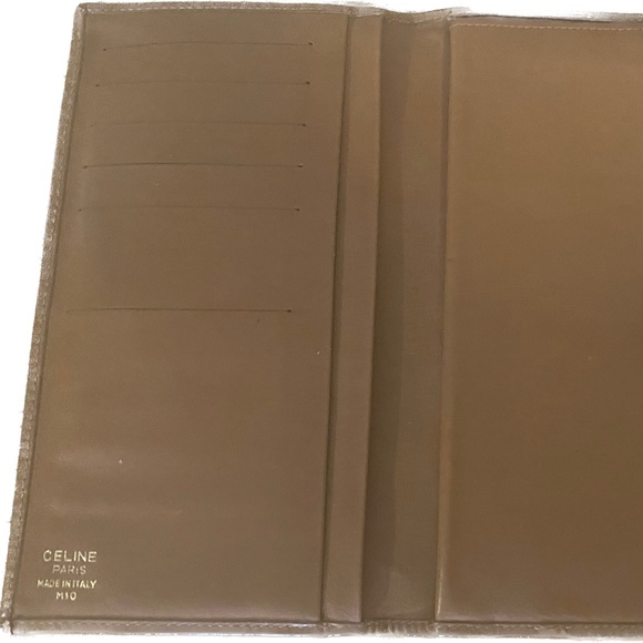 CELINE Macadam Canvas Long Wallet Coated Canvas Beige - Picture 6 of 7